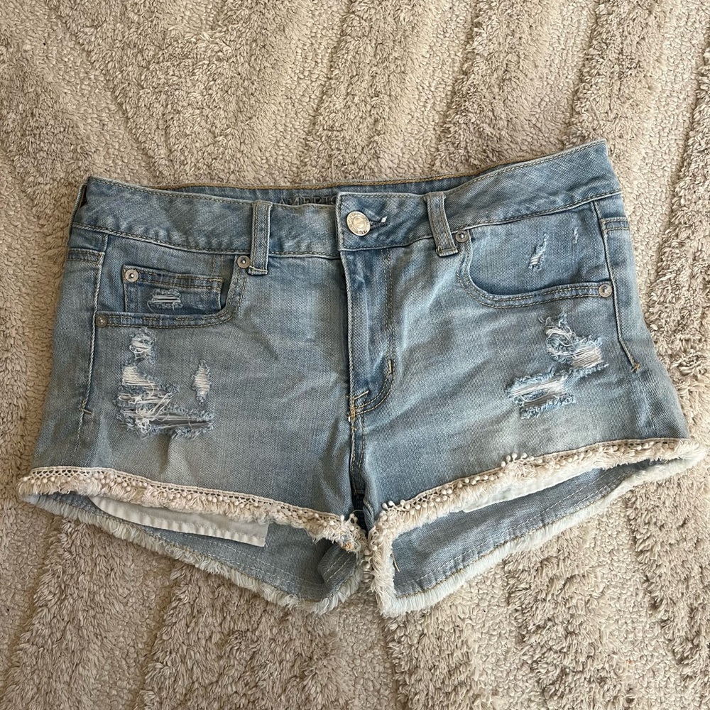 Women's Distressed Denim Shorts